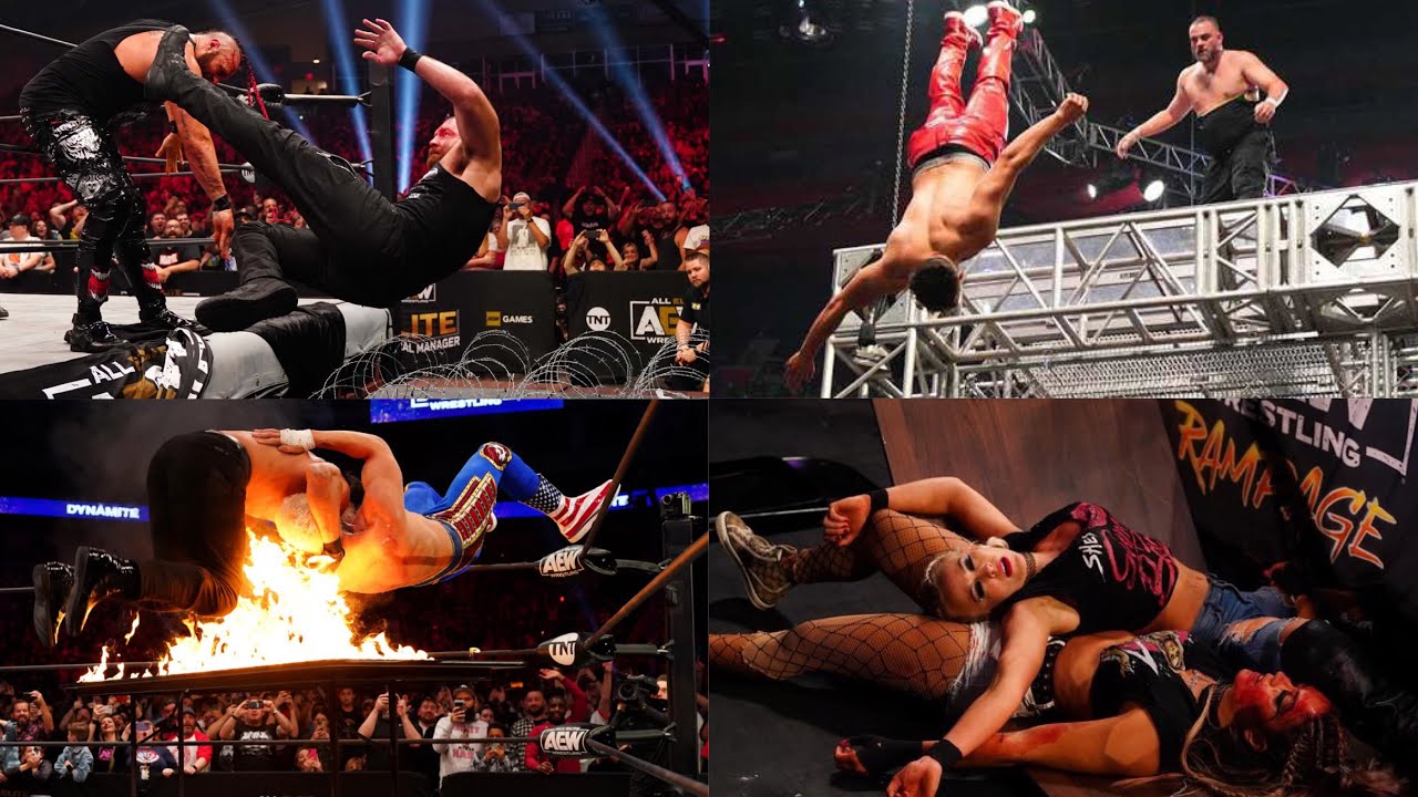 AEW Oh My God Table Moments - YouTube
