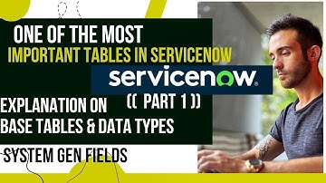 "ServiceNow Tables Guide: Base Tables, Schemas, Data Types, and System Fields Explained"