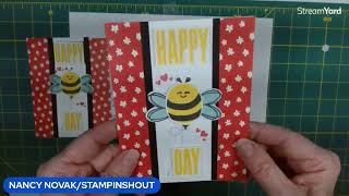 Bee My Valentine Bundle Magic: Crafting a Happy BEE Day Card  #beemyvalentine, #valentinescard.