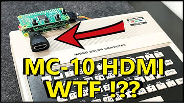 HDMI Video on the Radio Shack Tandy TRS-80 MC-10 Micro Color Computer
