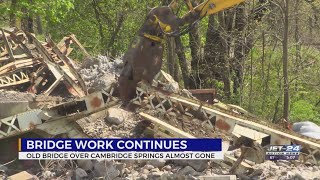 Southern portion of Route 6 bridge removed, work continues