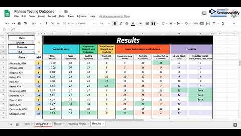 Fitness Testing Database