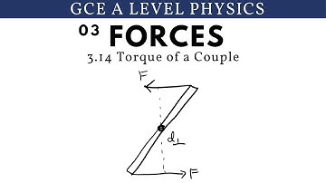 GCE A Level Physics | Torque of a Couple (Forces Chapter)