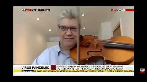 David Quiggle on Sky News during pandemic