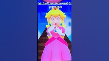 Mario Characters React To Your Face (CREDIT TO SMG4)  #shorts