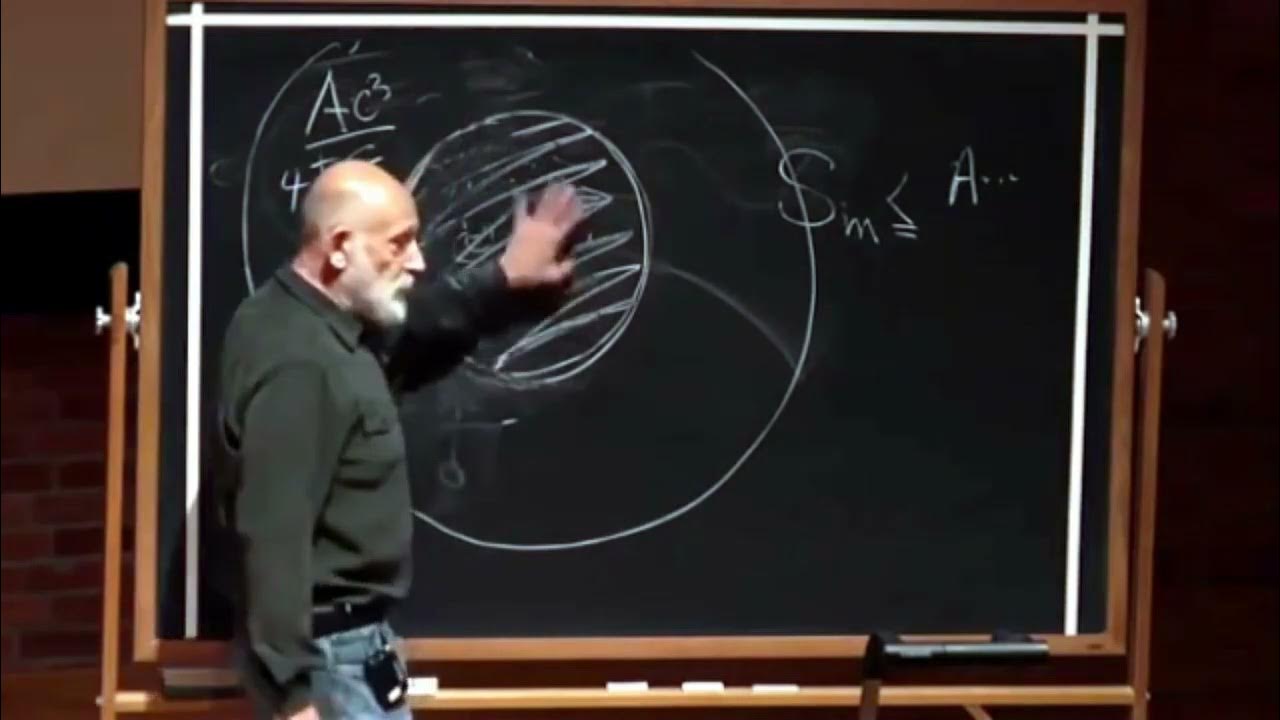 Leonard Susskind explain the Holographic Principle YouTube