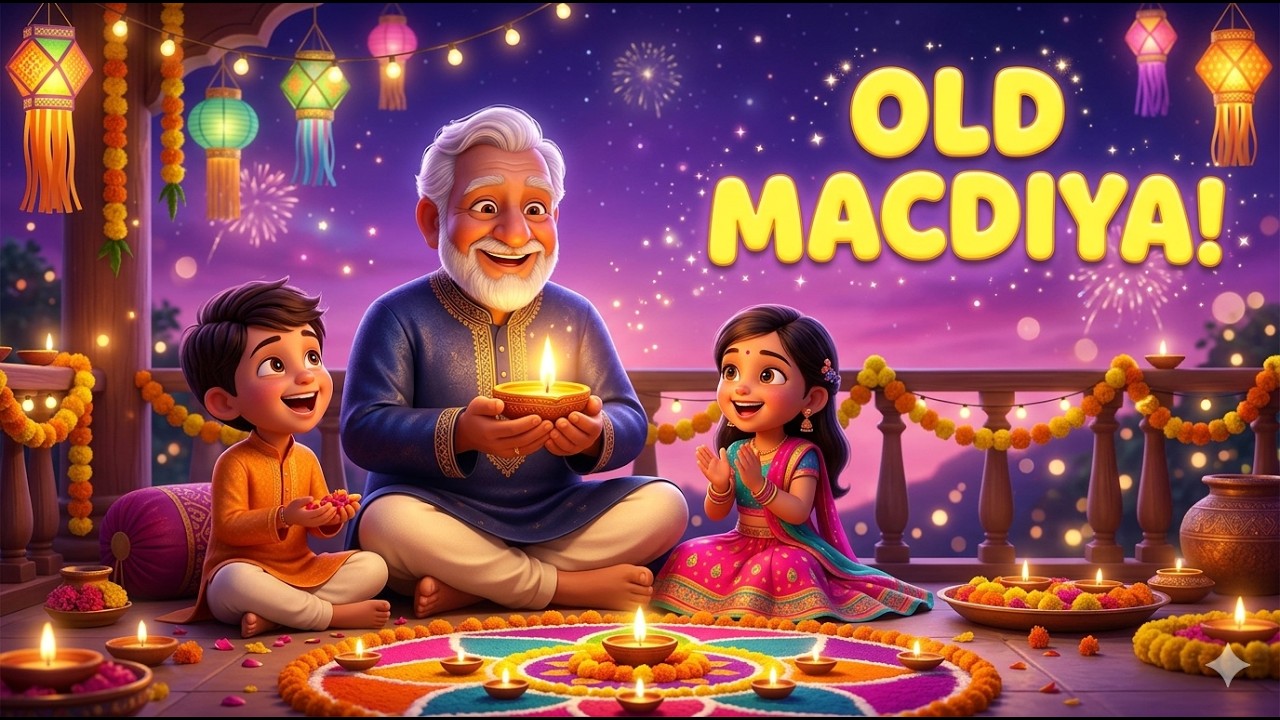 Old MacDiya Had a Night 🪔✨ | Diwali Song for Kids #diwali2026