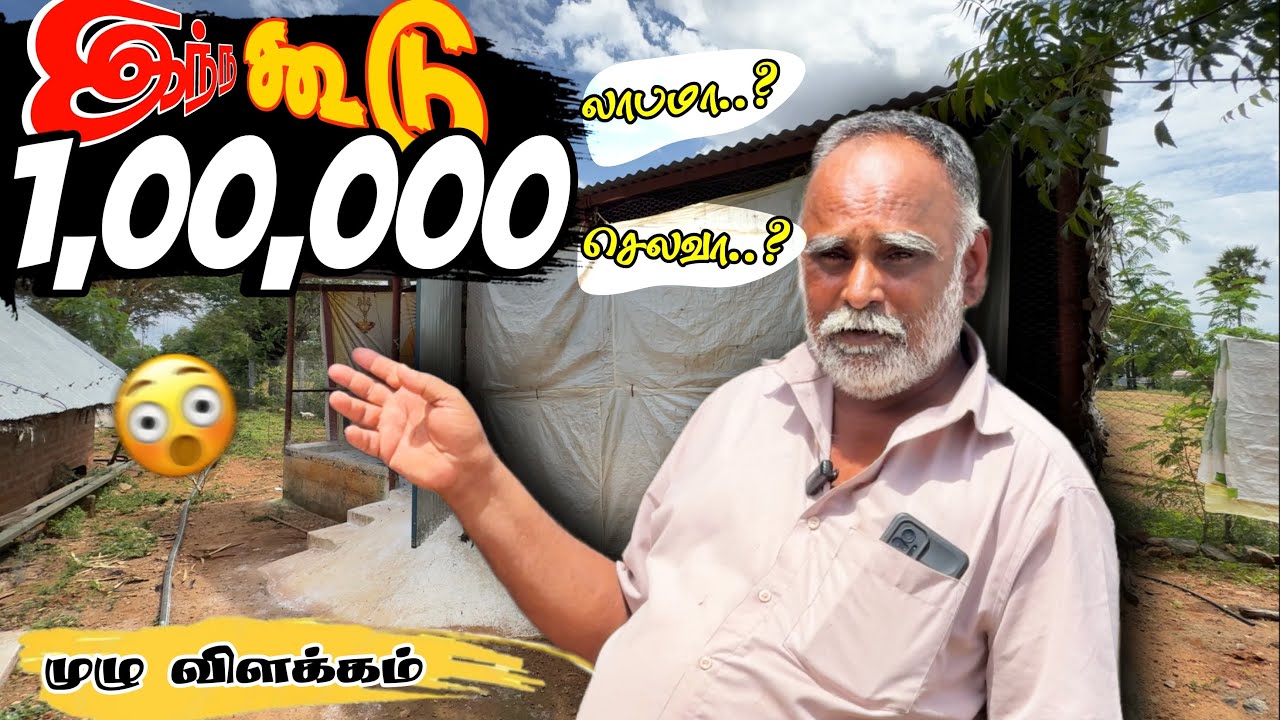 ₹1 லட்சம் கோழி கூடு – செலவு vs லாபம் 💵 | முழு விளக்கம் 🗣️ #nattukolinataraj 