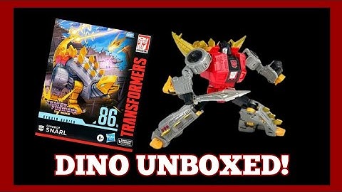 Unboxing Video - Transformers Studio Series Leader 86 - 19 Dinobot Snarl