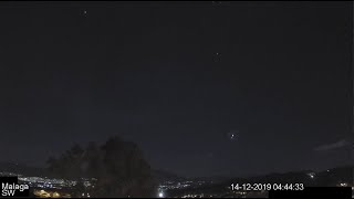 Lluvia de estrellas de las Gemínidas diciembre 2019. ¡11 estrellas fugaces en 3 minutos!