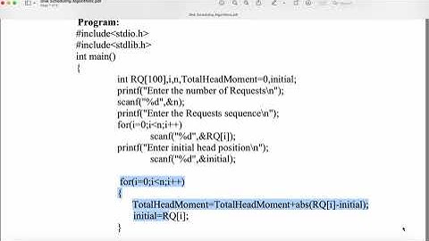 Operating Systems lab || C Program to implement FCFS Disk Scheduling Algorithm || OS Lab playlist