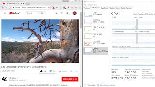 AMD Ryzen 3 2200G 4k 60 video Playback test