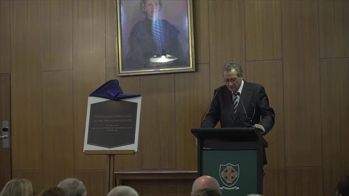 Frank Paton speech at Dr Brenda Holt installation
