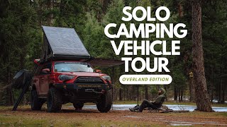 4Runner Camping SOLO in Rain + Vehicle Tour  ASMR 4K  Montana Short Film