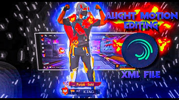 FREE FIRE LOBBY VIDEO EDITING ALIGHT MOTION 😎EDIT XML AND OVERLY PACK IN 🥳