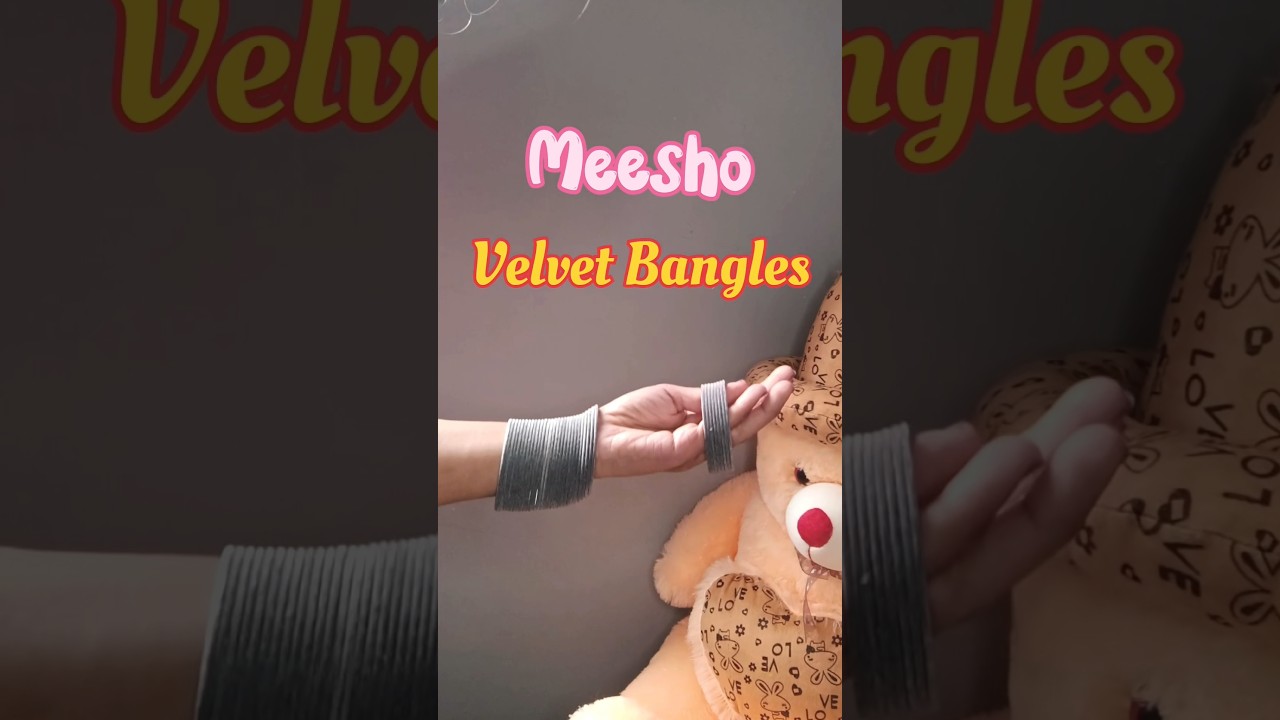 Meesho Aesthetic Velvet Bangles🤍