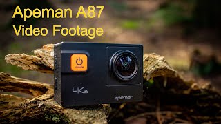 Apeman A87 4K Action Camera - 1080p + 720p Slow Motion Video Footage