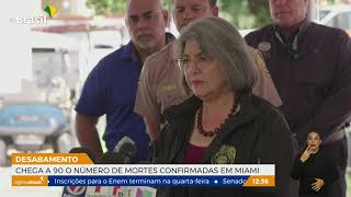 Sobe para 90  número de mortes confirmadas no desabamento em Miami