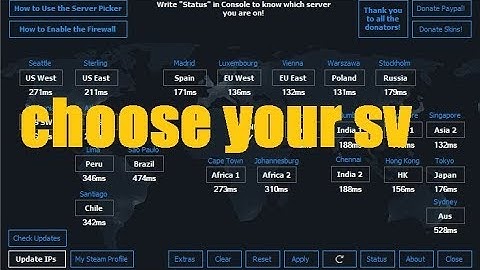 CSGO HOW to change mm server