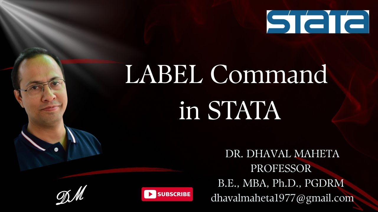 11. LABEL Command in STATA