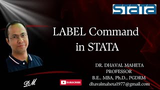11. LABEL Command in STATA