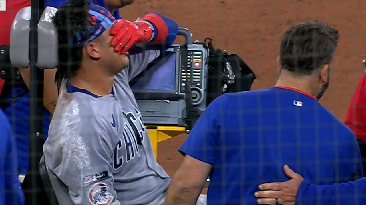 Miguel Amaya Carted Off the Field with an Injury