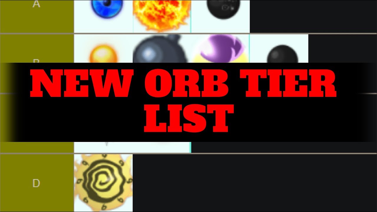Orb tier list
