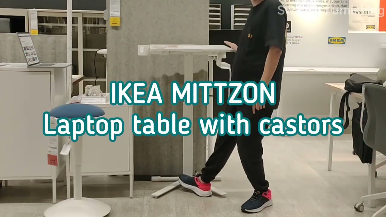 Ikea Mittzon Laptop table with castors, new 2024