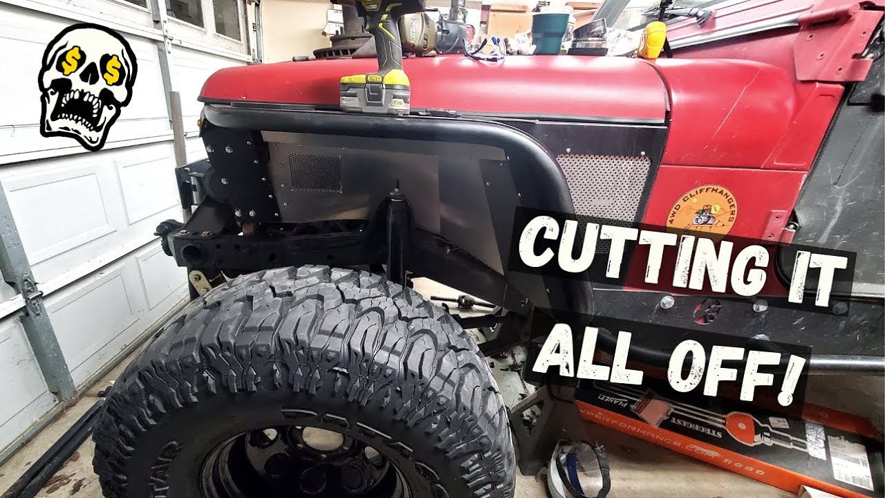 Old School Jeep Build (Part 8) | Measuring, Cutting & Axle Prep
