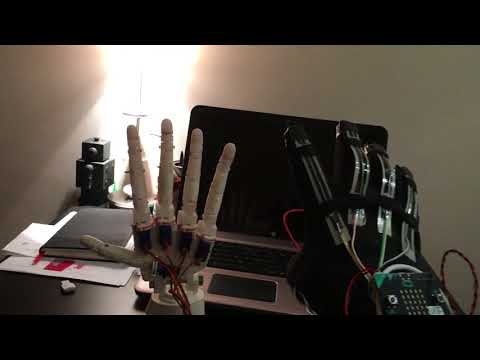 Micro:bit control InMoov Robotic hand