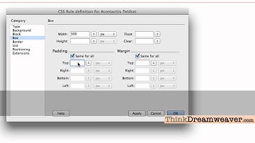 Dreamweaver CSS5.5 HTML5 CSS3 Tutorial PHP forms email contact form part 1