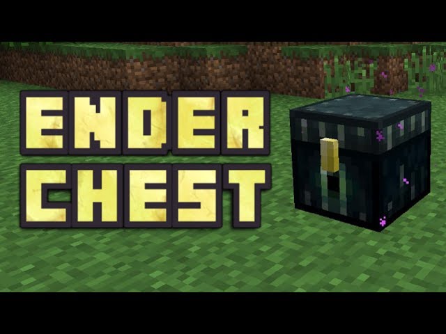 Minecraft Tutorial: How To Make An Open Ender Chest Statue 