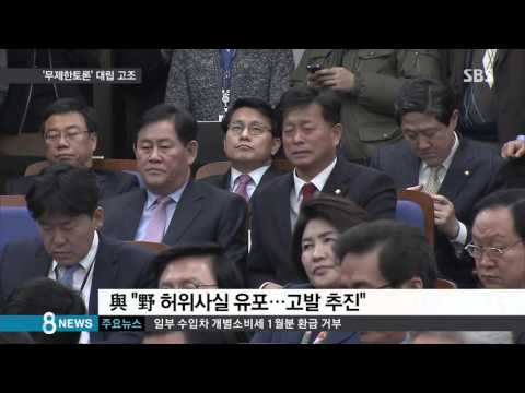 "고발 추진" vs "재협상"…필리버스터 '팽팽' / SBS