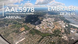 Landing [4K]: AAL5978 - Philadelphia International (KPHL) Airport - Embraer ERJ-145 - SCE to PHL
