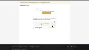 Binance - Anti-Phishing Code Tutorial