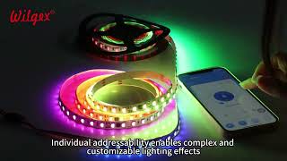 RGBW Pixel LED Strip with SPI Controller | Smart Addressable Lighting Solution | Wilgex