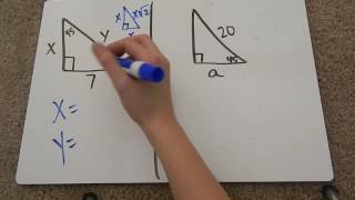 Special Right Triangles 45-45-90 Tutorial