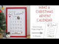 How To Make A DIY Advent Calendar