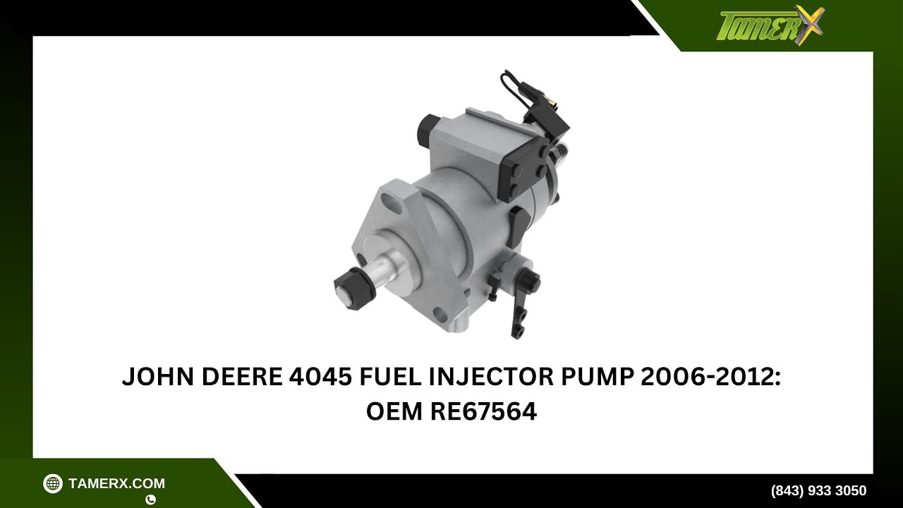 John Deere 4045 Fuel Injector Pump 2006-2012: OEM RE67564