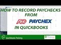 How to record adp paychecks in quickbooks online