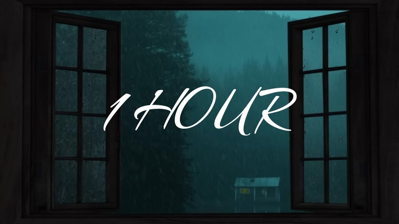 1 hour of rain sound for chilling and sleeping💦