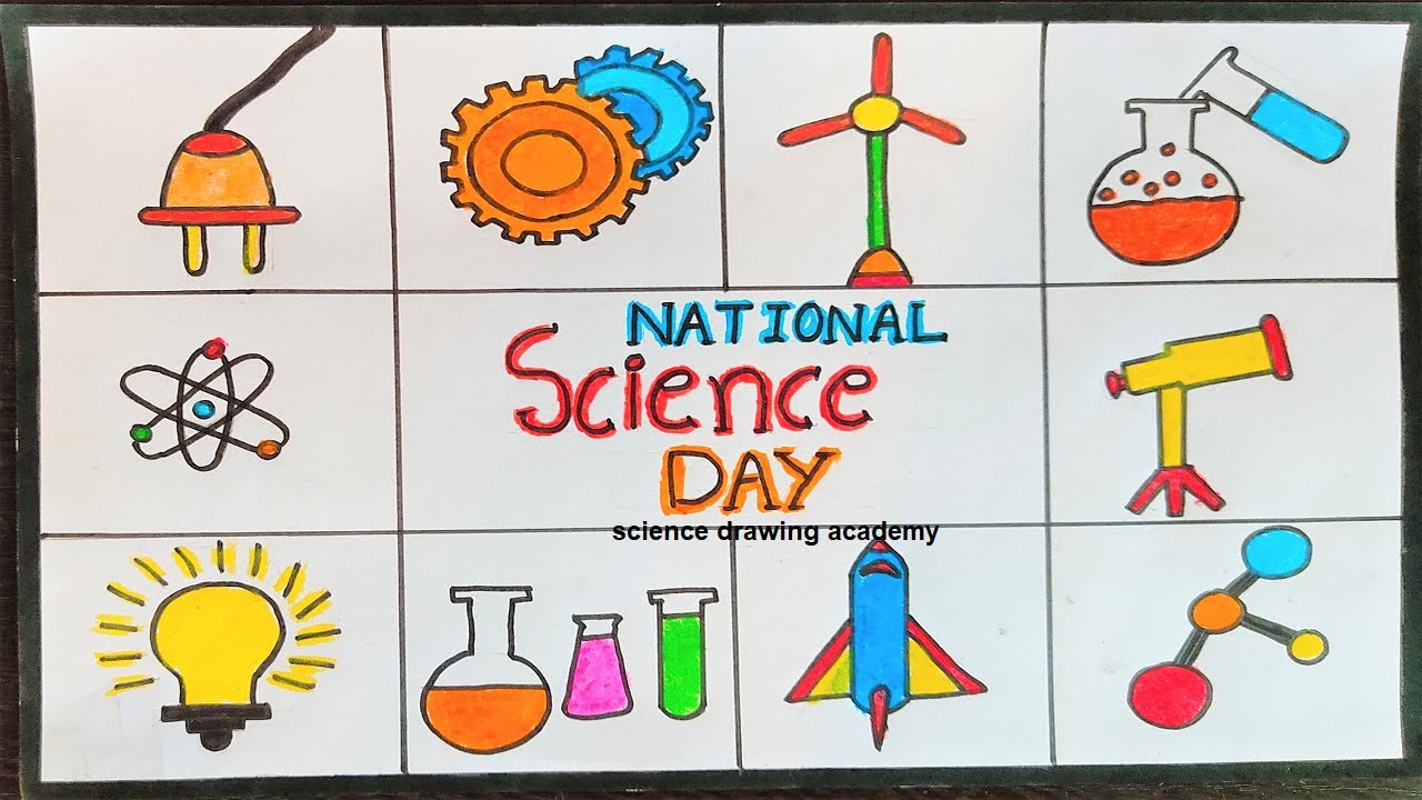 National Science Day. stock illustration. Illustration of biology -  110138788