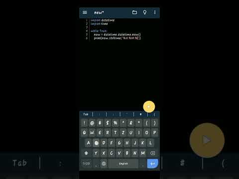 how to make digital clock in python only in 8 lines