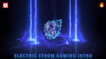 How to make electric strom logo reveal animated intro in kinemaster || Gaming intro tutorial 2022 ||