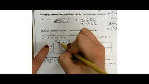 5 3 Add, Subtract, and Multiply Polynomials Video Lesson