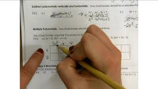 5 3 Add, Subtract, and Multiply Polynomials Video Lesson