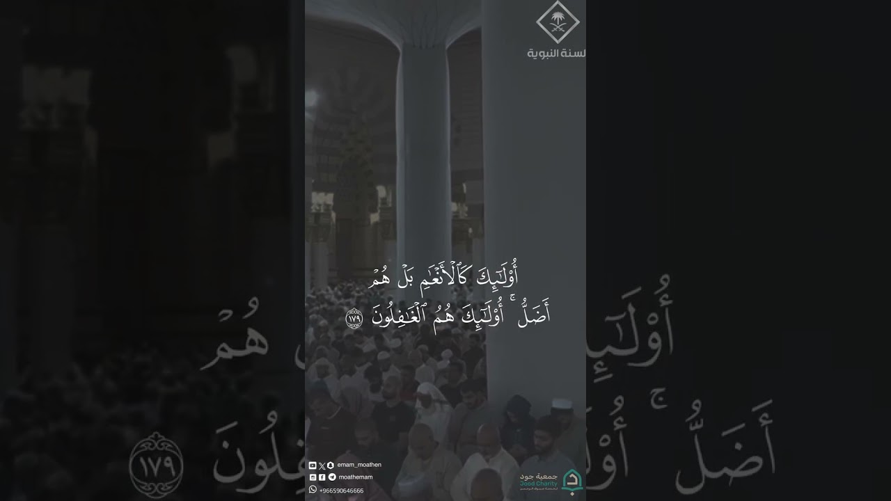 مقتطف من تلاوة فضيلة الشيخ #أحمد_الحذيفي من صلاة العشاء #الاثنين 8 جمادى الأولى 1448هـ#المسجد_النبوي