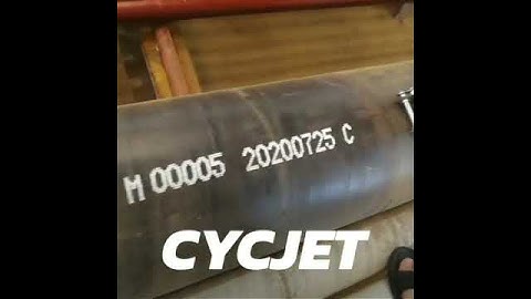 How to Print on Steel Anti-corrosion Pipe by CYCJET ALT160Plus DOD Large Character Handjet Printer