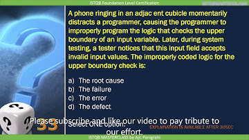 1 2 3  Errors Defects and Failures QUIZ   2  : ISTQB Foundation level 2018 Question bank