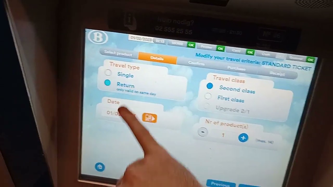 How to buy a train ticket in Belgium.